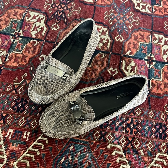 Coach Olive Snakeskin Loafers - Picture 4 of 9